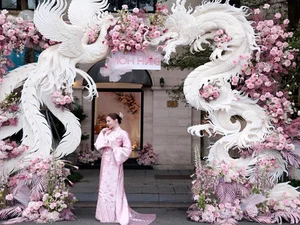 Runner-Up Tam Nhu Dazzles in Gold During Lavish Traditional Engagement Ceremony - image 0