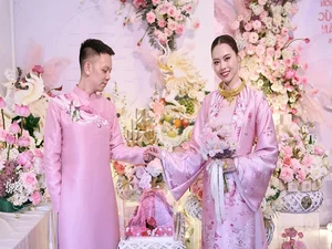Runner-Up Tam Nhu Dazzles in Gold During Lavish Traditional Engagement Ceremony - image 4
