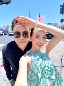 Ho Ngoc Ha Stuns in High-Slit Dress Showcasing Long Legs - image 5