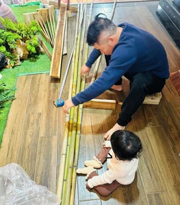 Husband Creates Stunning DIY Tet Photo Studio for His Wife for Just 12 Million VND - image 0