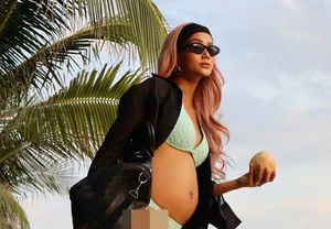 H’hen Niê Stuns in Bikini While Flaunting Her Baby Bump—Husband’s Sweet Reaction - image 0
