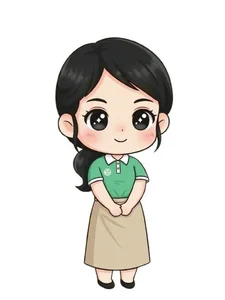 Cute Chibi Teacher in Traditional Ao Dai Gallery - image 38