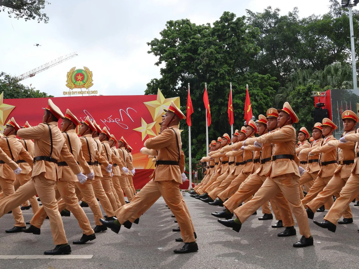 A Spectacular View: Hanoi Police Parade and Public March