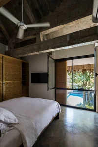 Tropical Twin Houses: Multi-Generational Living Harmonized with Nature in Tra Vinh - image 23