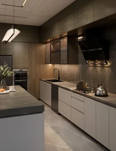 Sophisticated Luxury: Exploring a 260m2 Semi-Detached Villa in Viet Tri with an Elegant Dark Color Palette - image 8