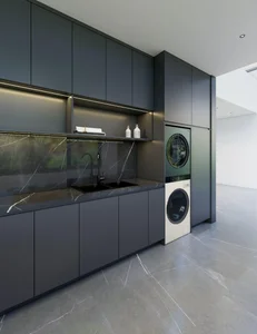 Sophisticated Luxury: Exploring a 260m2 Semi-Detached Villa in Viet Tri with an Elegant Dark Color Palette - image 1