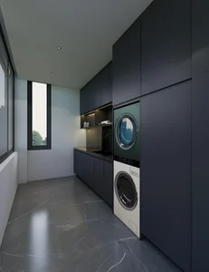 Sophisticated Luxury: Exploring a 260m2 Semi-Detached Villa in Viet Tri with an Elegant Dark Color Palette - image 6