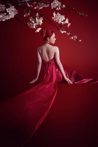 Stunning Red Dress Fashion Inspiration with Ngô Lan Hương: Elegant Festive Outfits for the New Year and Special Occasions - image 10