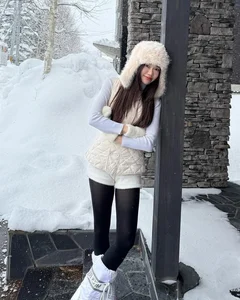Braving the Cold: Viral TikToker Stuns in Bikini Amidst Snowy Winter Landscape - image 8
