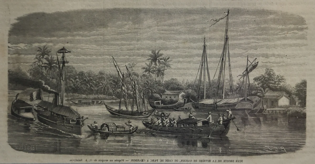 Historic 19th-Century Saigon Sketches and Paintings from French Archives