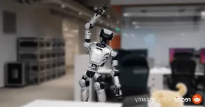 Chinese Humanoid Robot Goes Viral for Relatable Office Stretching Moves - image 1