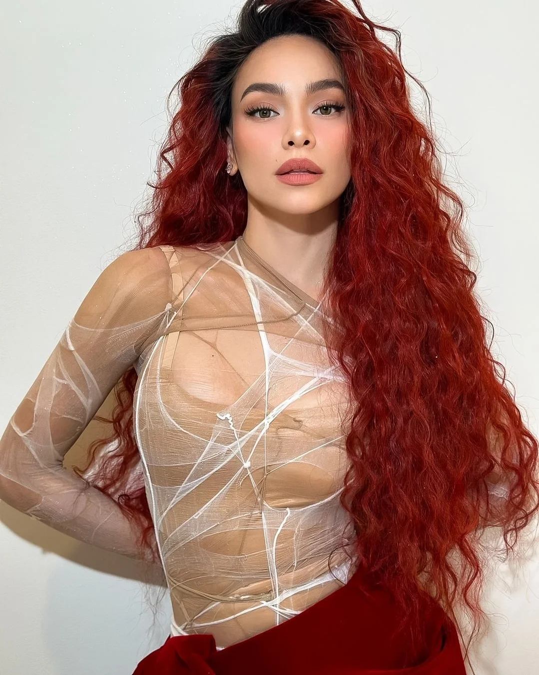 Ho Ngoc Ha Captivates in Elegant Sheer and Transparent Fashion Trends