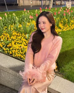 Chi Bao’s Wife Spotted With Ultra Rare Albino Crocodile Handbag - image 5