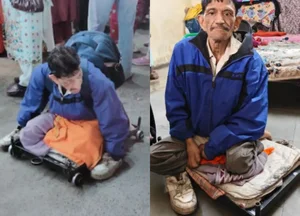 Viral Exposure: Disabled Market Beggar Revealed as Wealthy Real Estate Owner with a Private Driver - image 1
