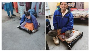 Viral Exposure: Disabled Market Beggar Revealed as Wealthy Real Estate Owner with a Private Driver - image 0