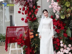 Groom Vinh Nguyen Shines in Elegant Ao Dai for Engagement to Diem My 9X - image 5