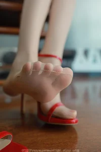 Elegant Tuan Tuan in Red Shoes and Silk Stockings Photography - image 10