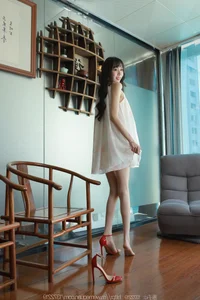 Elegant Tuan Tuan in Red Shoes and Silk Stockings Photography - image 52