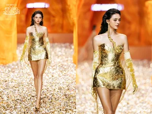 Dianka Zakhidova Catwalk Highlights: Stunning Photos of Bui Tien Dung's Wife - image 2