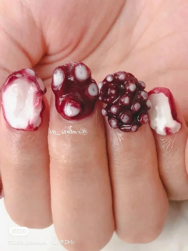 Unique Seafood and Sushi Inspired Nail Art Designs for Food Lovers