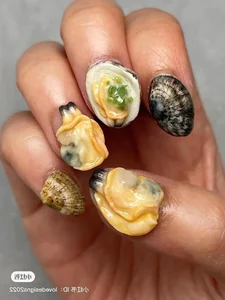 Unique Seafood and Sushi Inspired Nail Art Designs for Food Lovers - image 6
