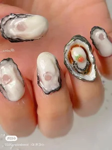 Unique Seafood and Sushi Inspired Nail Art Designs for Food Lovers - image 2
