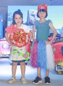 Trang Tran Daughter Shines in Eco-Friendly Recycled Fashion Show - image 1