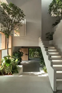 Split-Level Urban Oasis: Integrating Nature into a 500m2 Modern Home - image 35