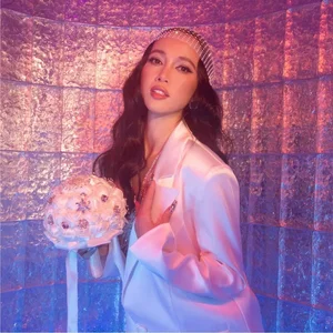 Cuong Seven and Vu Ngoc Anh Sparkle in Retro Disco-Themed Wedding Photoshoot - image 4