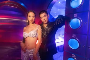 Cuong Seven and Vu Ngoc Anh Sparkle in Retro Disco-Themed Wedding Photoshoot - image 6