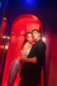 Cuong Seven and Vu Ngoc Anh Sparkle in Retro Disco-Themed Wedding Photoshoot - image 3