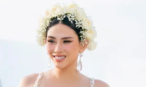Vo Hoang Yen Shines on Catwalk While 8 Months Pregnant - image 2