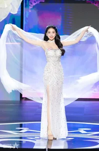 Military Elegance: Tran Ngoc Chau Anh Shines at Miss Vietnam 2024 - image 1
