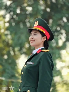 Military Elegance: Tran Ngoc Chau Anh Shines at Miss Vietnam 2024 - image 8