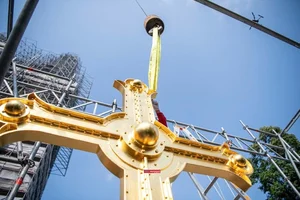 Notre Dame Cathedral Restoration: Gilded Crosses Return to the 60-Meter Tower - image 1