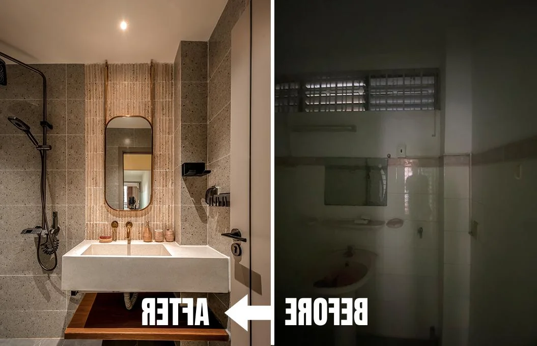 Renovating a 3x13.5m Tube House in Phu Nhuan: A Stunning Wabi-Sabi Transformation