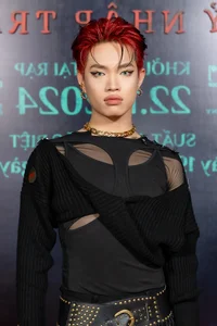 Quang Linh Vlogs and Stars Shine at Thuy Tien's Linh Mieu Movie Premiere - image 12