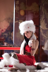 Elegant Fusion: Taiwanese Model Zhang Chuman in a Stunning Chinese-Style Christmas Photoshoot - image 23