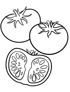 133+ Creative Tomato Coloring Pages: Beautiful Designs for Kids and Art Lovers - image 25