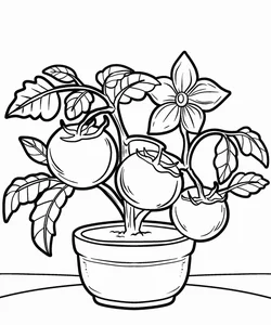 133+ Creative Tomato Coloring Pages: Beautiful Designs for Kids and Art Lovers - image 30