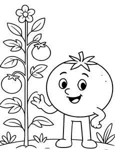 133+ Creative Tomato Coloring Pages: Beautiful Designs for Kids and Art Lovers - image 8