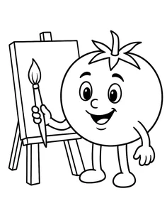 133+ Creative Tomato Coloring Pages: Beautiful Designs for Kids and Art Lovers - image 6