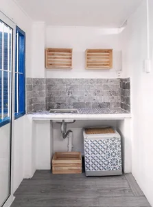 Budget 17m2 Alley House Renovation in Binh Thanh with Santorini Style - image 8