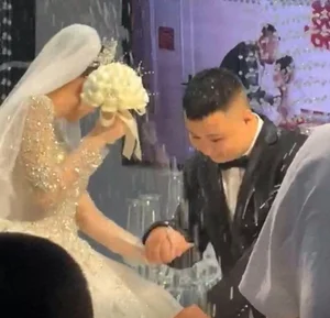 Viral Wedding Moment: Bride’s Surprising Reaction After Champagne Incident - image 0