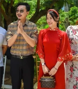 Lam Vy Da Stunning Ao Dai Style at Puka's Star-Studded Wedding - image 7