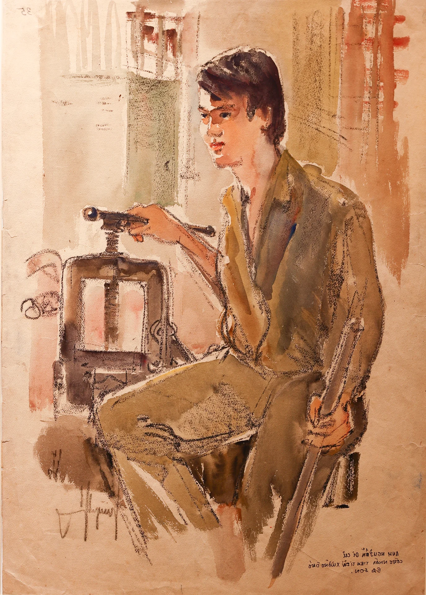 Nostalgic Paintings Capture the Historic Ba Son Shipyard After National Reunification