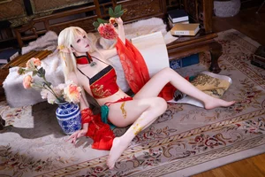 Coser @双木扶苏 - Brest Red Ancient Style Cosplay Gallery (46P) - image 9