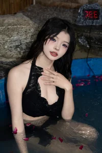 Stunning Black Bikini Poolside Photoshoot: Luxury Summer Swimwear by Yituyu - image 5