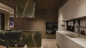 Luxury 500m2 Modern Penthouse Design Featuring Natural Stone Interiors and Breathtaking 360-Degree Views of Landmark 81 and the Saigon River - image 2