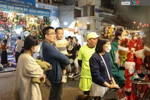 Hanoi’s Hang Ma Street Transforms into a Magical Christmas Wonderland - image 8